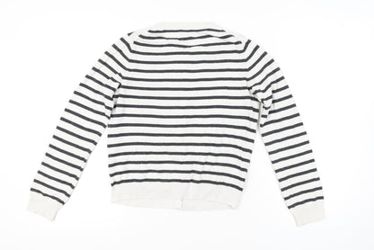Back view of Cath Kidston Women's Striped Cardigan Multicoloured, size S