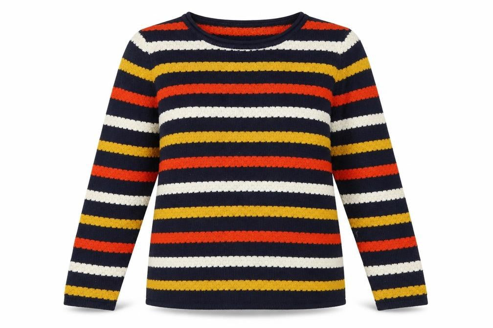 Isle Women's Multicoloured Striped Pullover Jumper M