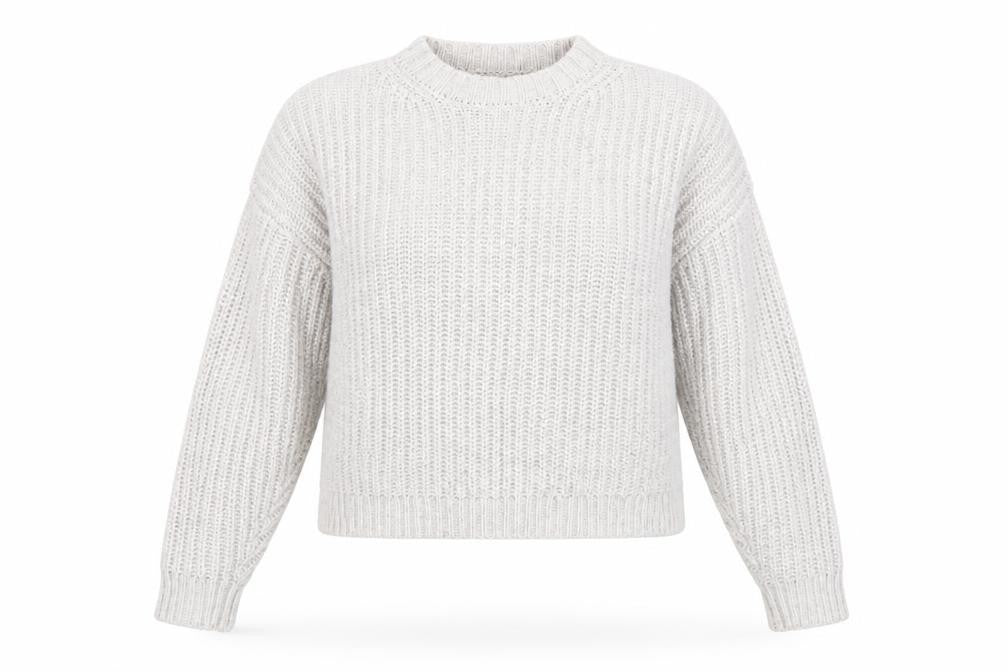 ASOS DESIGN Women's White Chunky Knit Pullover Jumper S