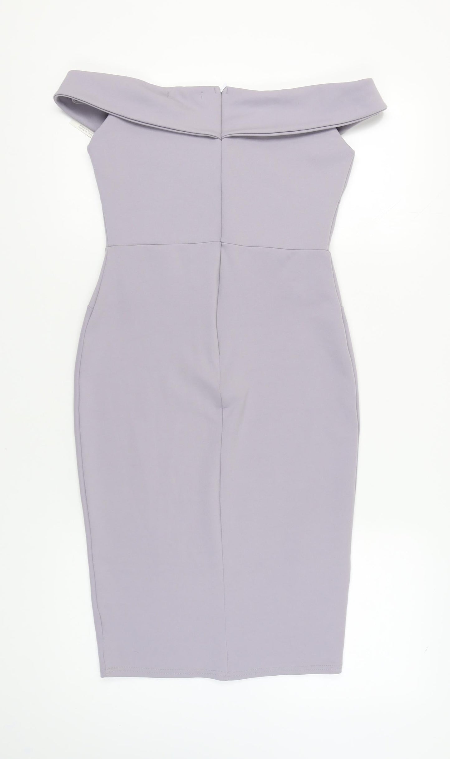 Missguided Women's Grey Off Shoulder Midi Pencil Dress