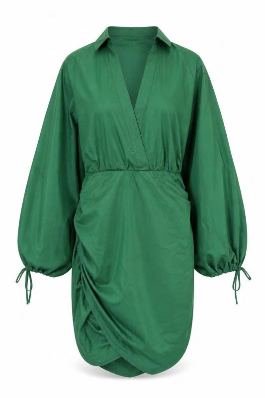 PrettyLittleThing Women's Green Dress, Size 8