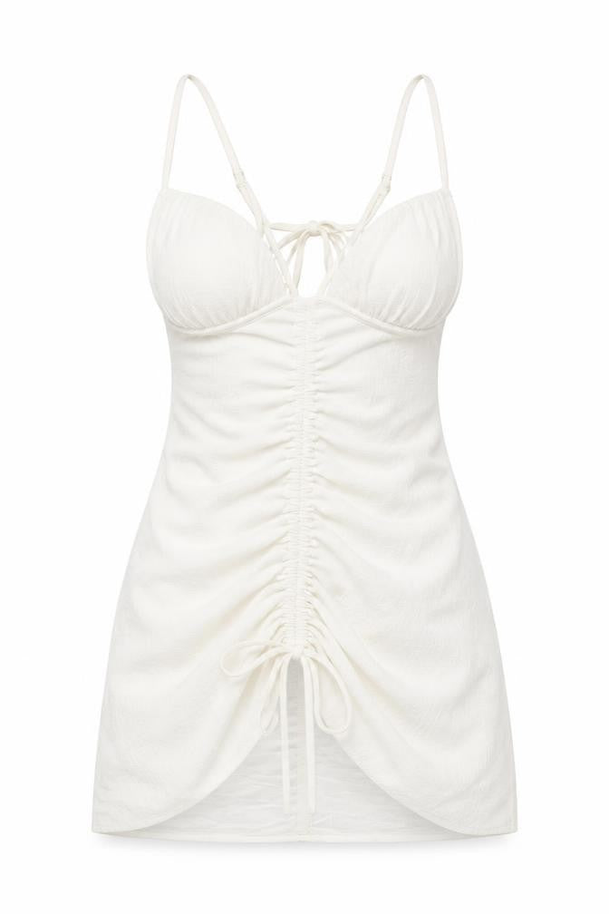 PRETTYLITTLETHING Women’s White Bodycon Dress Size 12