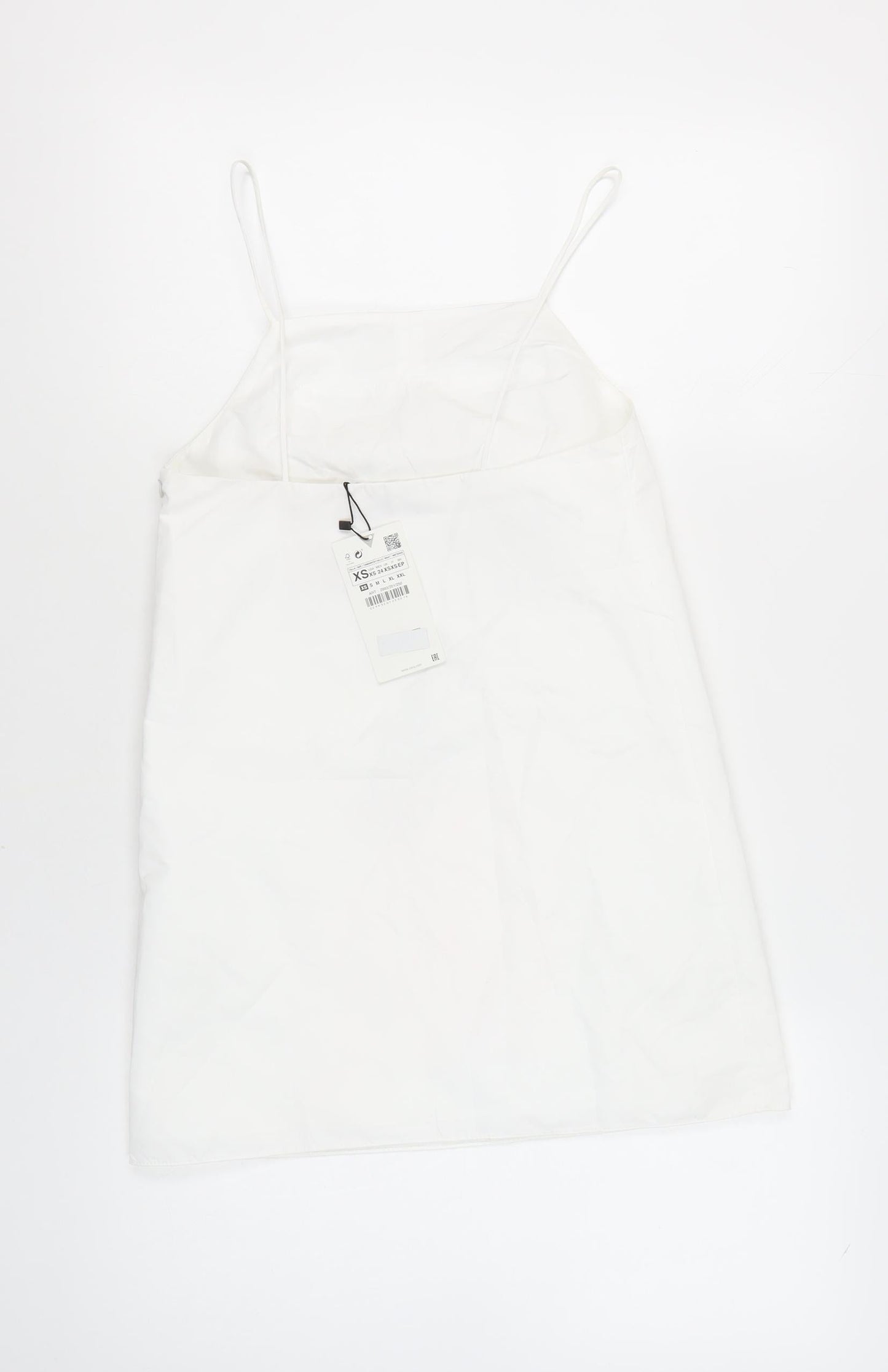 Zara Women's White XS Slip Dress