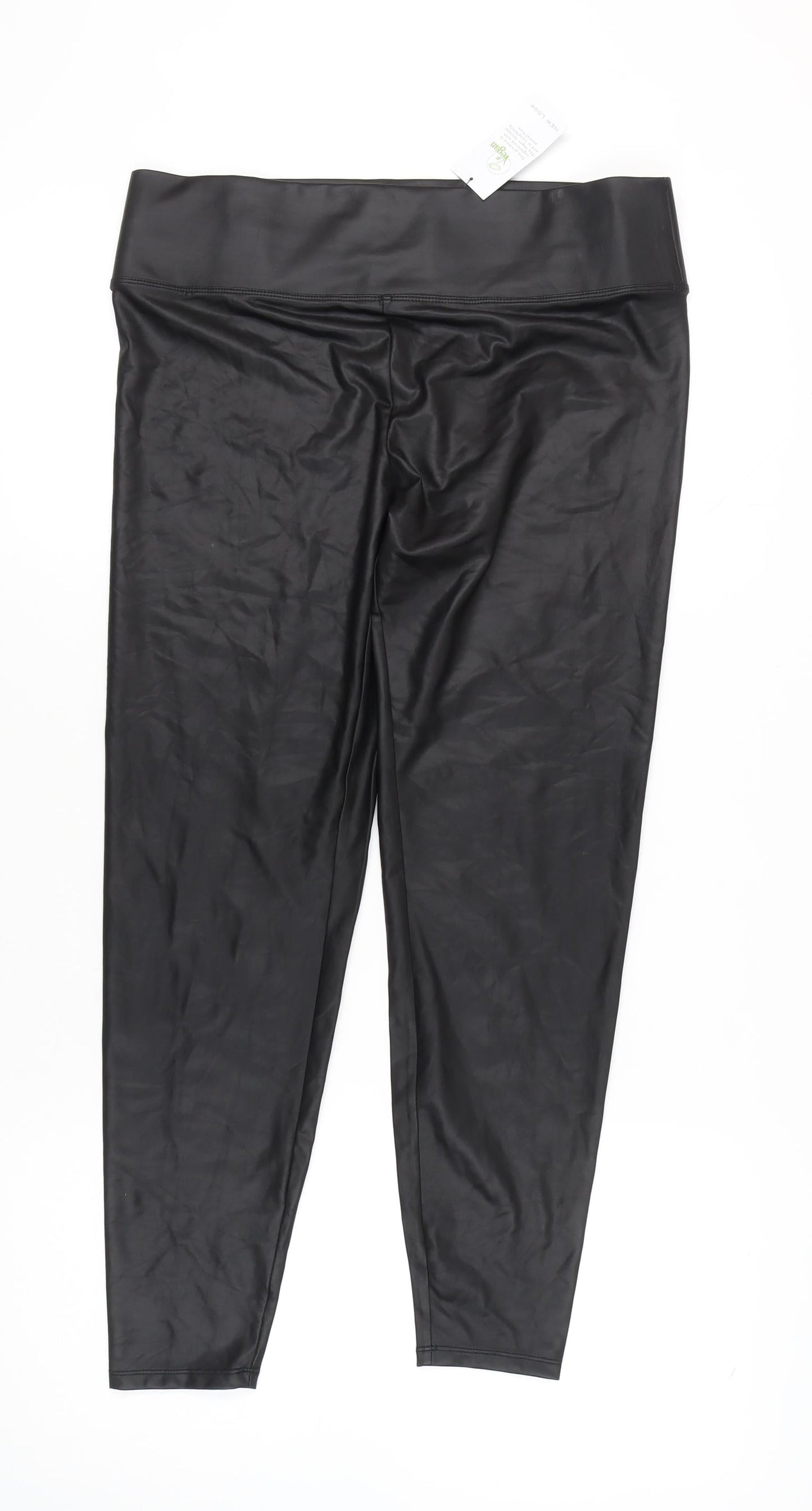 New Look Women's Black Ankle Leggings Size 16