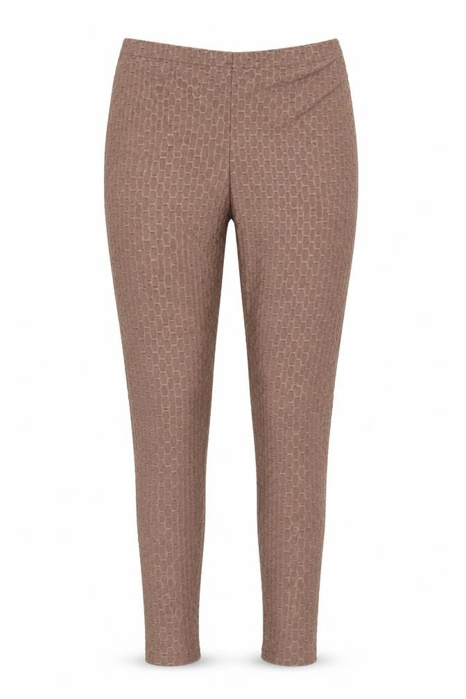 PRETTYLITTLETHING Women's Brown Geometric Leggings Size 10