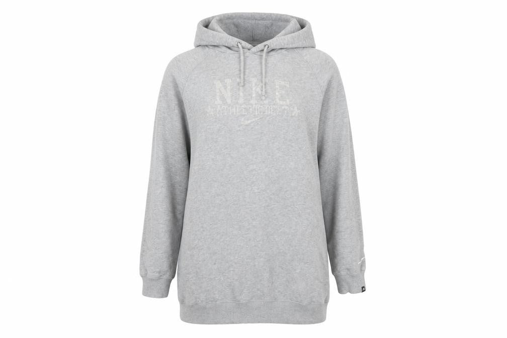 Nike Women's Grey Pullover Hoodie, Size L, Casual