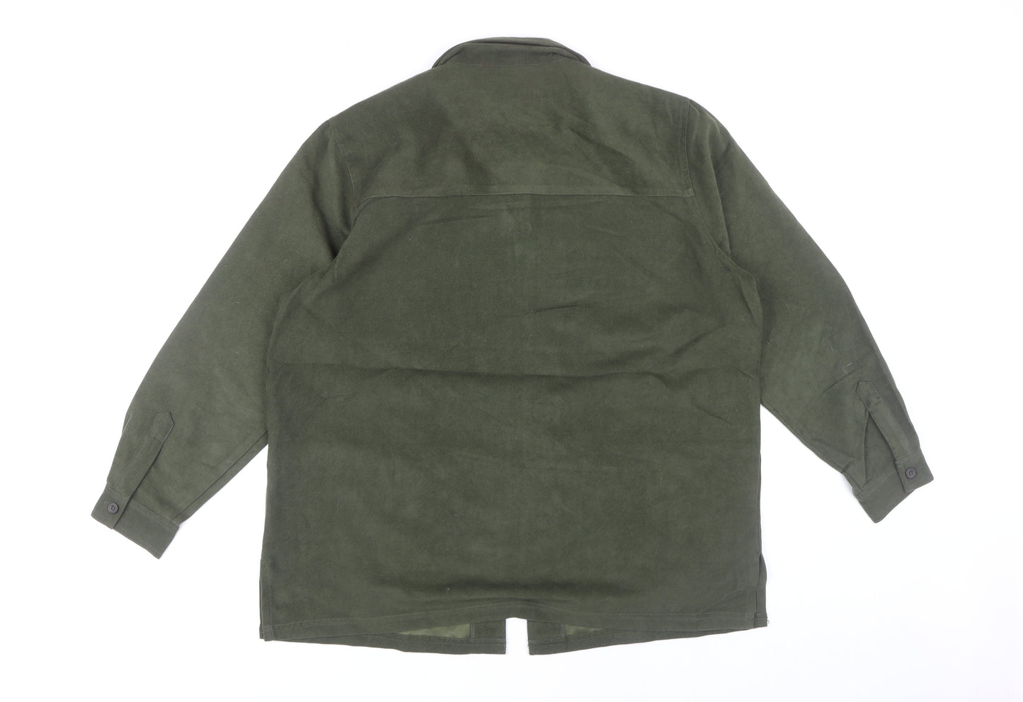 Avitano Women's Green Mid-Length Zip Jacket, Size 16