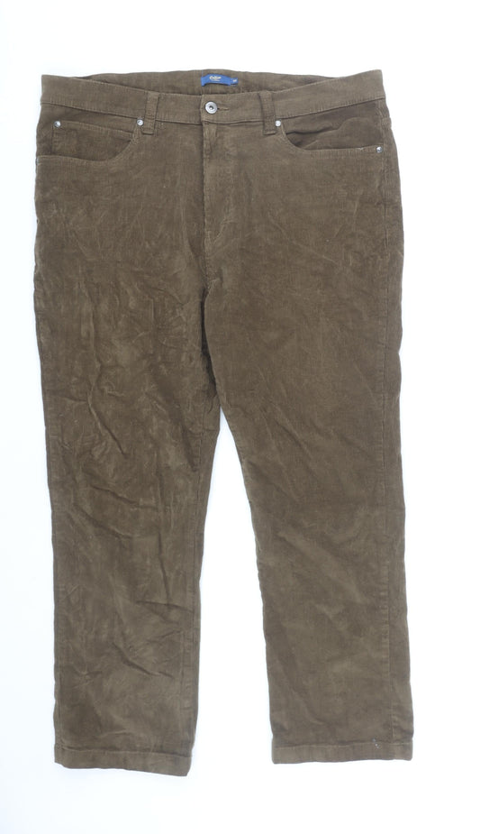 Cotton Traders Men's Brown Corduroy Trousers Size 38