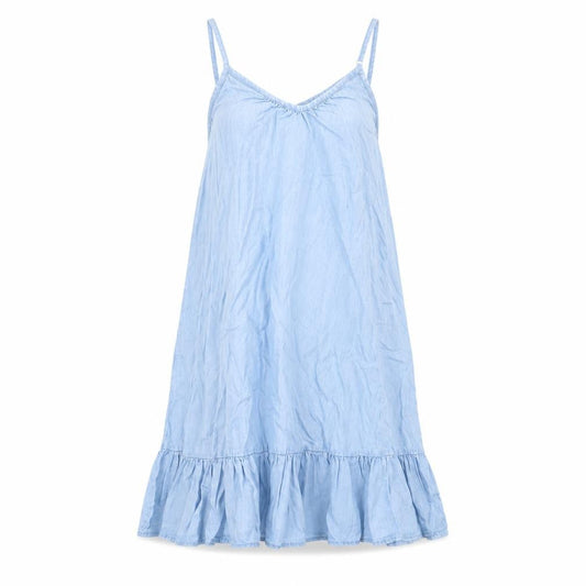 Denim Co Women's Blue Slip Dress Size 8 Casual