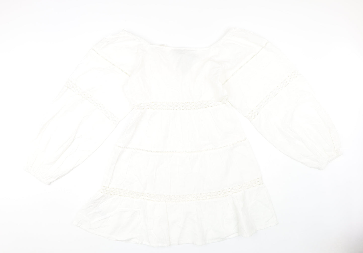 Boohoo Women's White Off Shoulder Dress Size 12