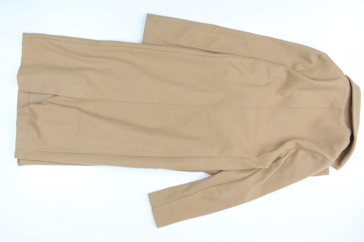 New Look Women's Beige Long Overcoat, Size 12
