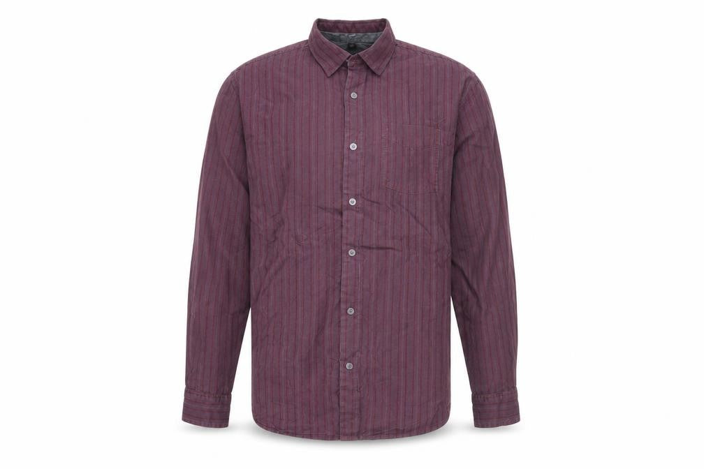 RJR.John Rocha Men's Purple Striped Shirt - M