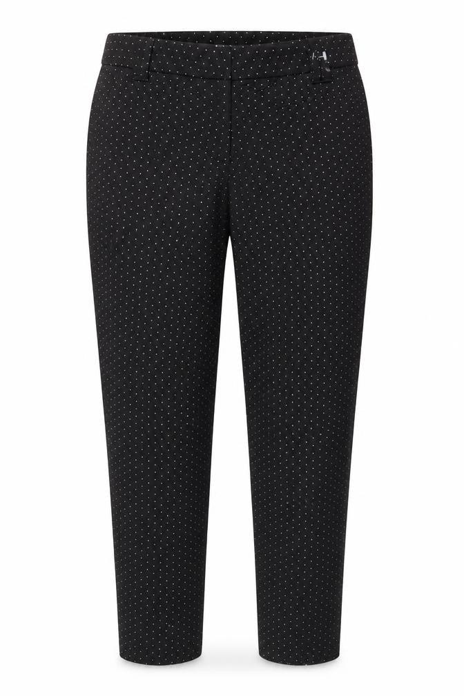 Next Women's Black Polka Dot Trousers Size 12