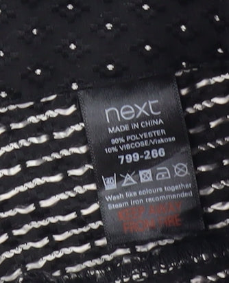 Next Women's Black Polka Dot Trousers Size 12