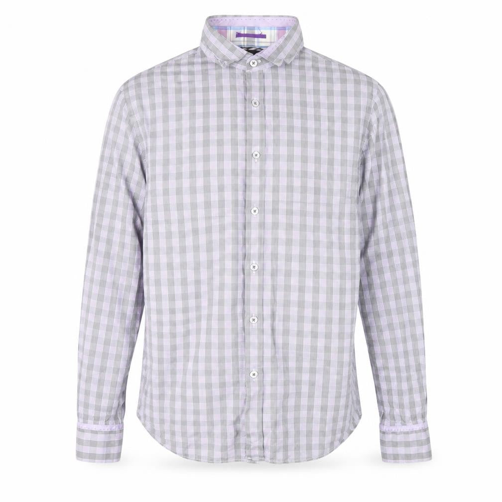 Ted Baker Men's Purple Check Shirt Size M
