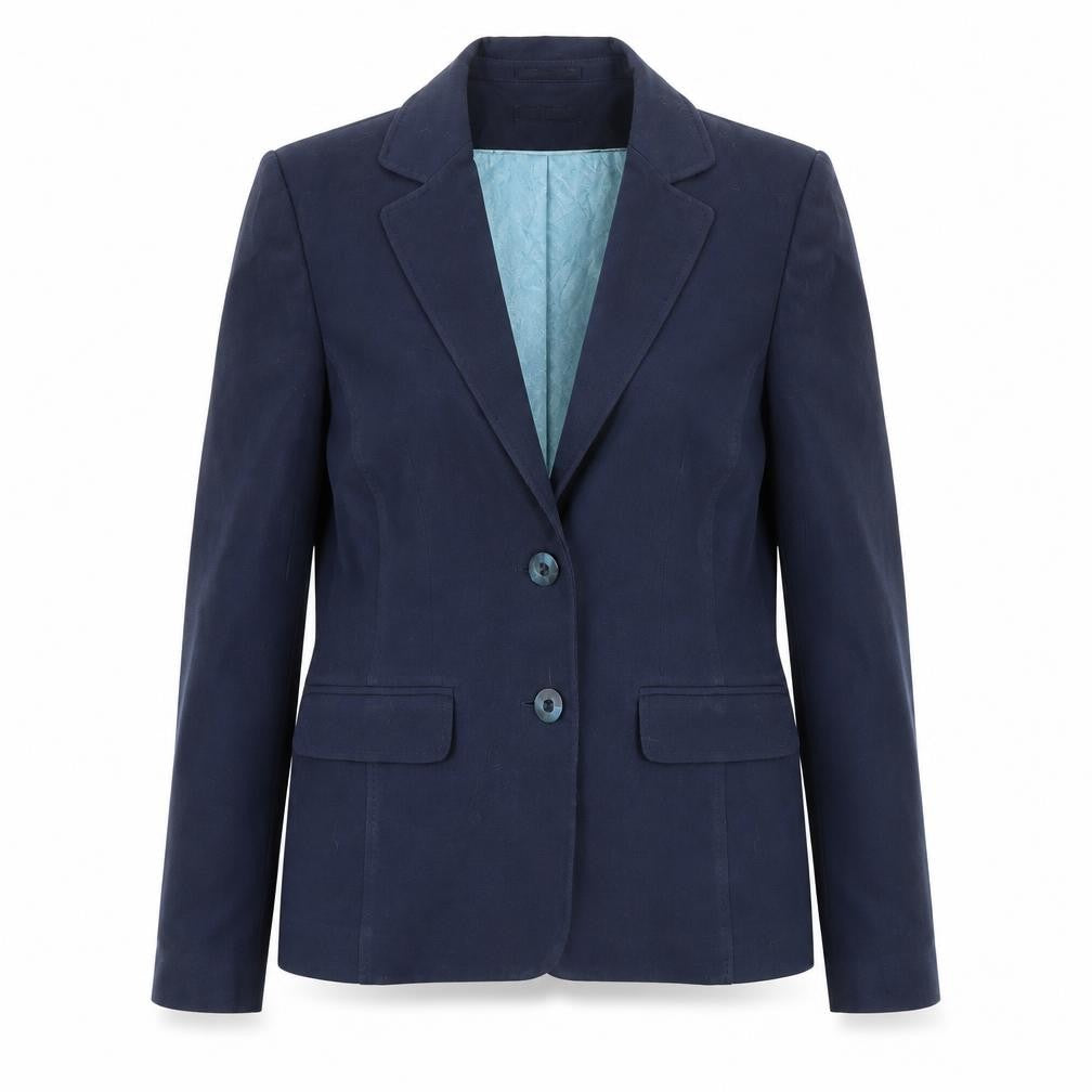 Long Tall Sally Women's Blue Blazer, Size 14 Tall