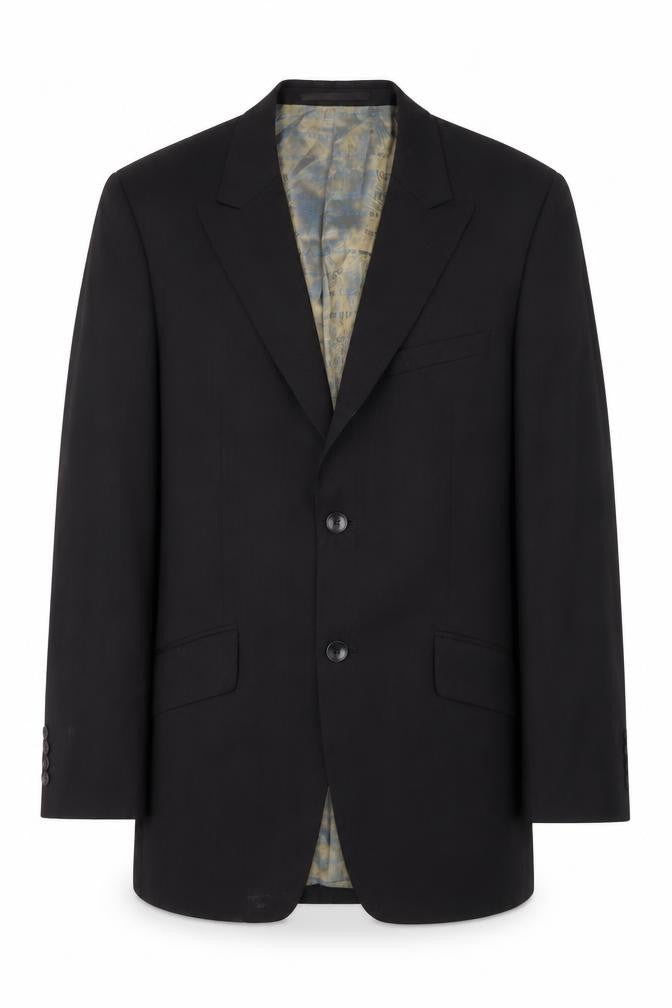 Remus Uomo Black Men's Blazer, Size M, Formal