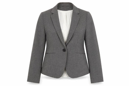 H&M Women's Grey Blazer, Size 10, Regular Fit