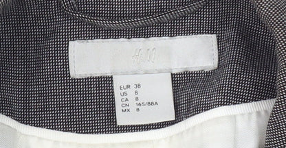 H&M Women's Grey Blazer, Size 10, Regular Fit