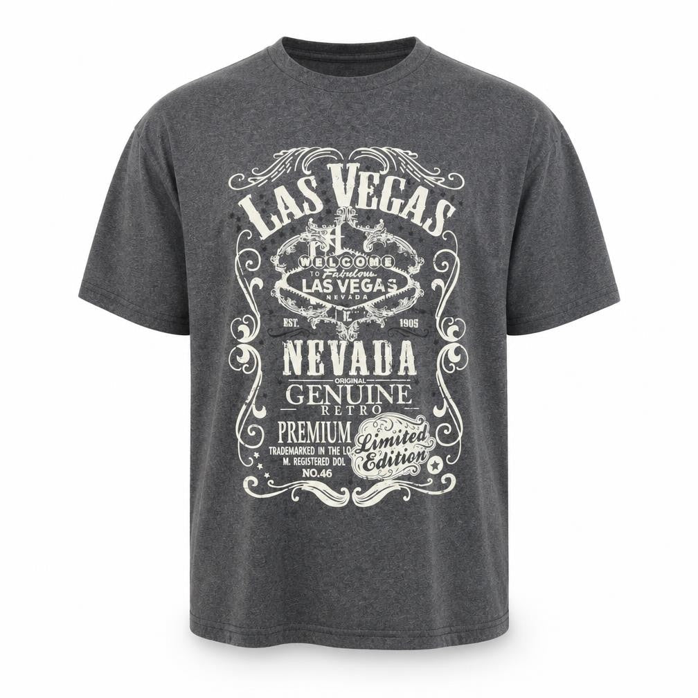 Delta Pro Weight Men's Grey Retro Graphic T-Shirt L