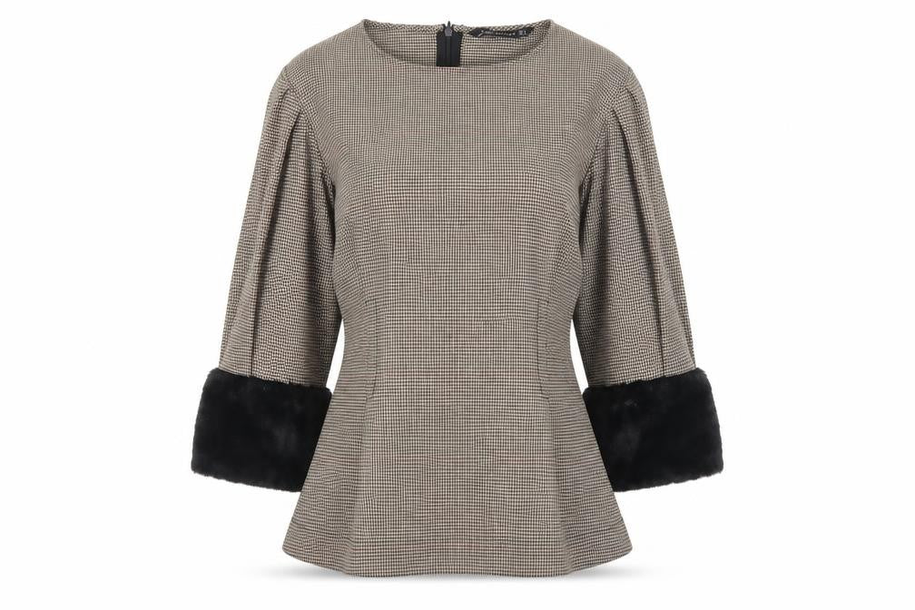 Zara Woman Women's Multicoloured Blouse 3/4 Sleeve M