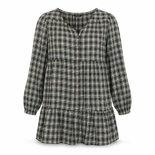 Nasty Gal Women's Multicoloured Plaid Shirt Dress Size 12