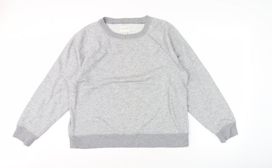 American Eagle Men's Grey Pullover Sweatshirt L