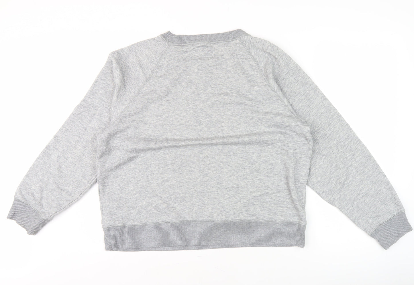 American Eagle Men's Grey Pullover Sweatshirt L