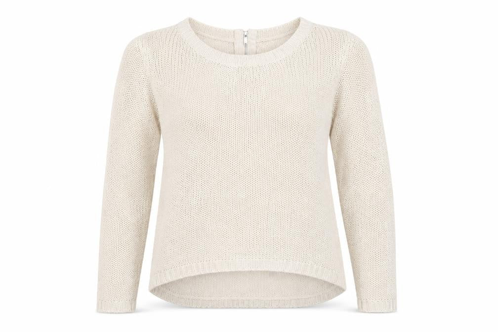 Divided Women's Beige Full Zip Jumper, S, Casual Elegance