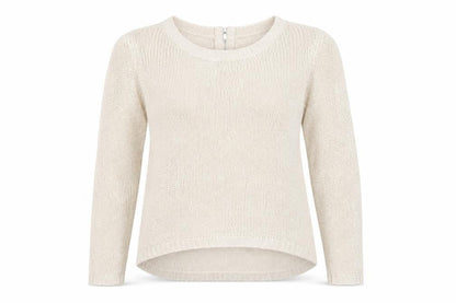 Divided Women's Beige Full Zip Jumper, S, Casual Elegance