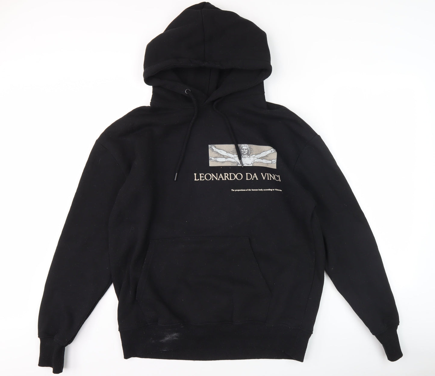 Pull&Bear Men’s Black Art Hoodie M
