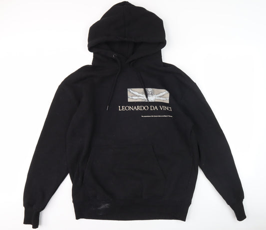 Pull&Bear Men’s Black Art Hoodie M
