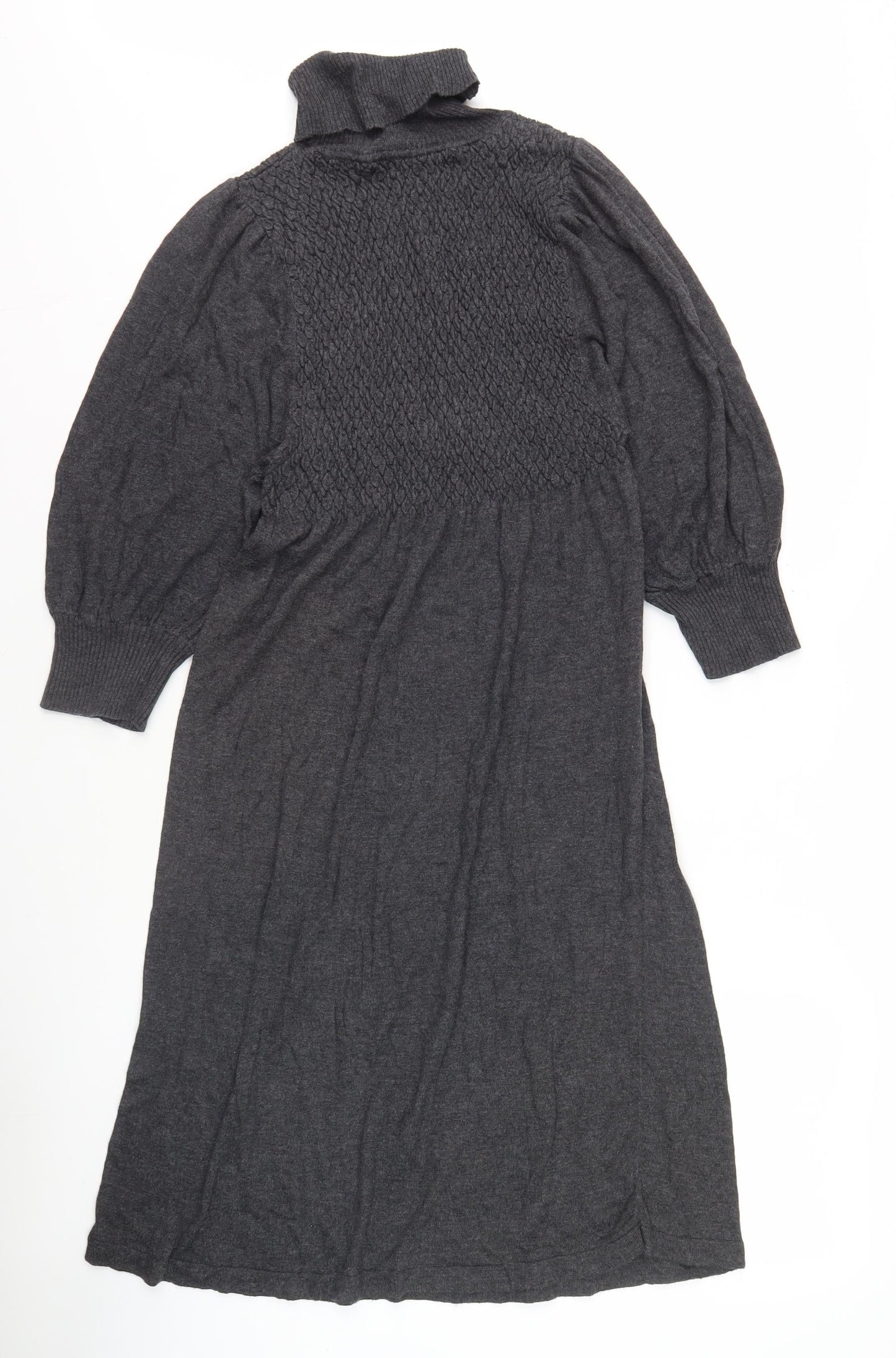 Studio Women's Grey Jumper Dress XS Long Sleeve