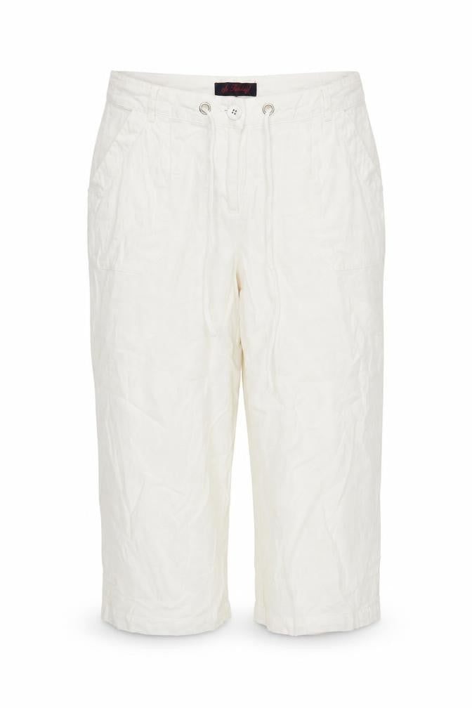 No Ordinary Women's Ivory Cropped Trousers Size 14