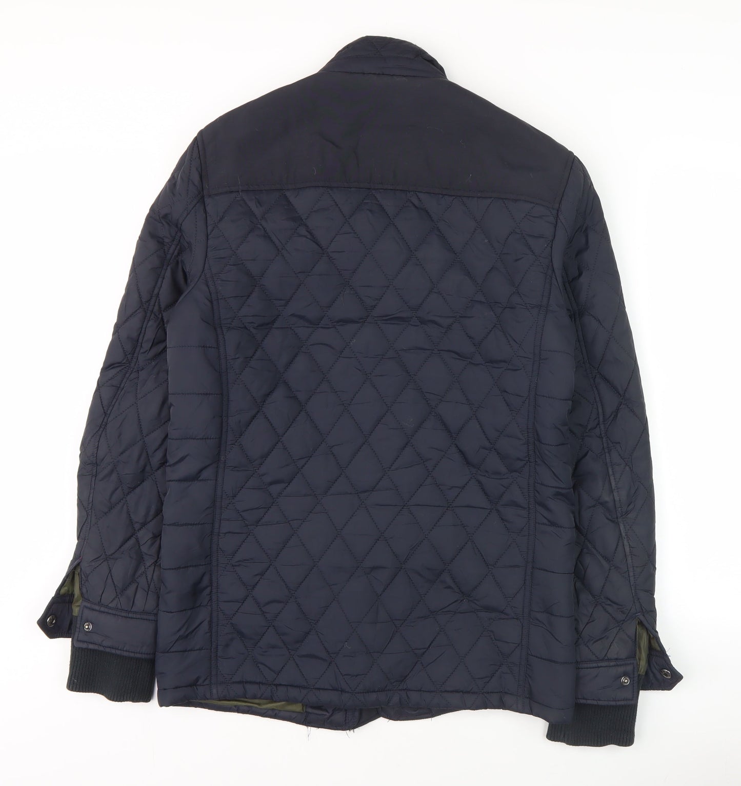 Burton Men Blue Quilted Jacket S Size Casual