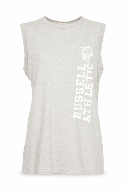 Russell Athletic Men's Grey Sleeveless Top - Medium