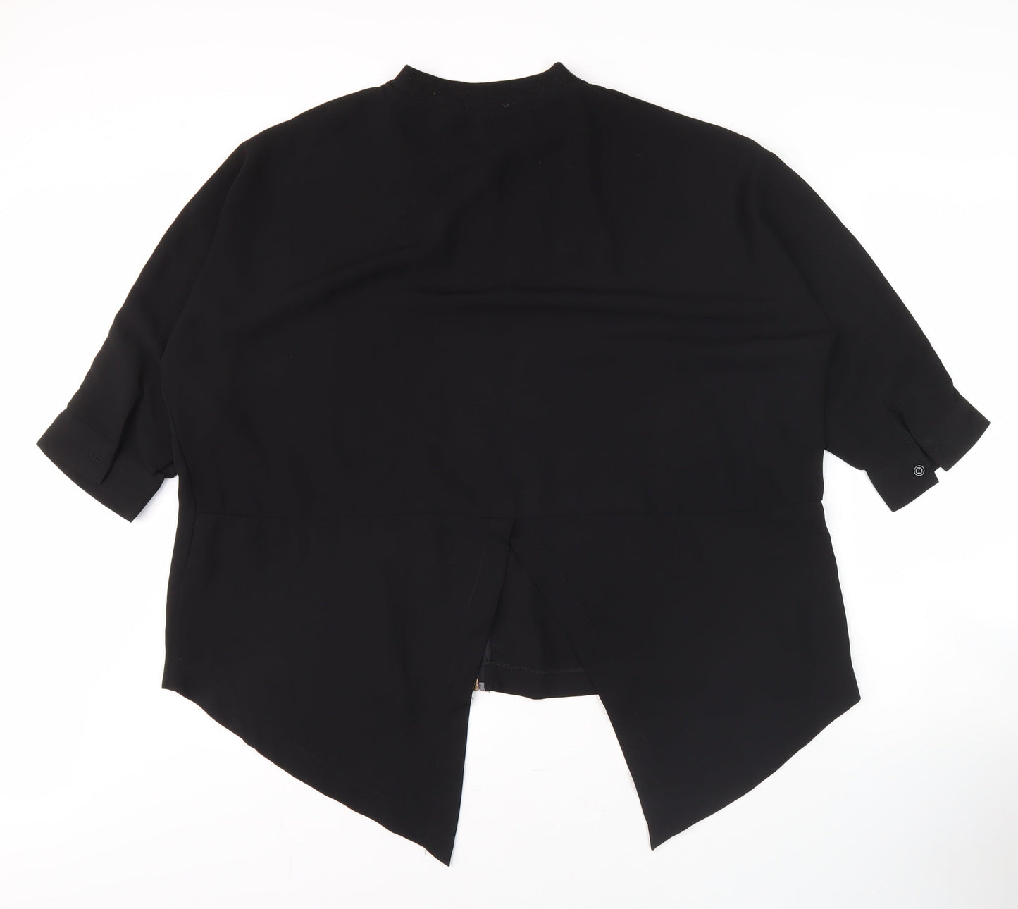 Apricot Women's Black 3/4 Sleeve High Neck Top