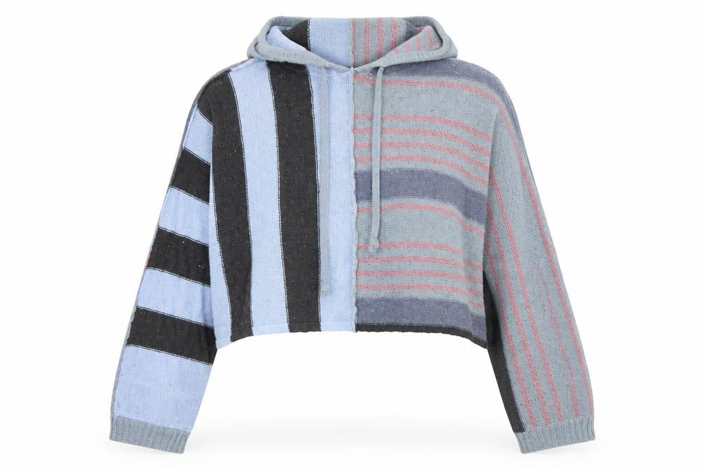 American Eagle Women's Multicoloured Hooded Jumper L
