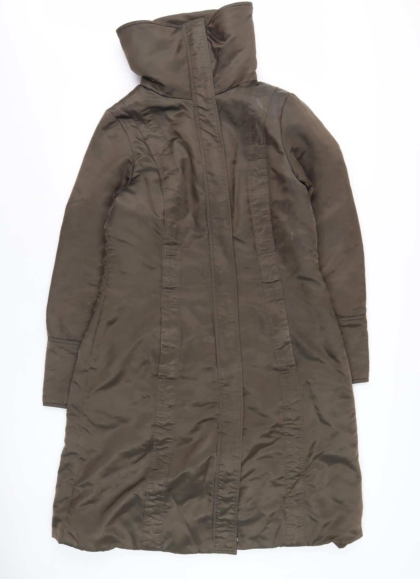 Planet Women's Green Long Polyester Coat Size 10