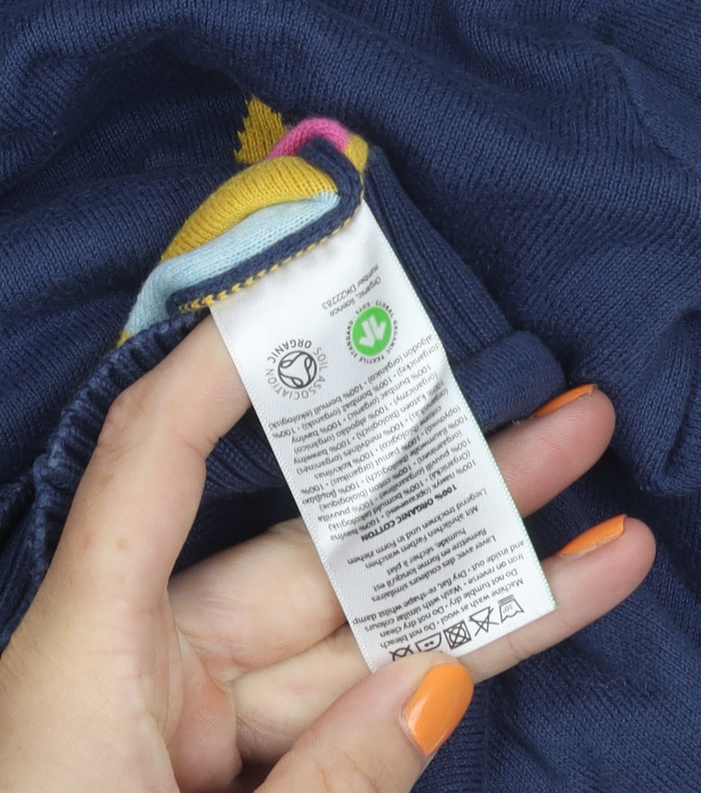 Frugi Women's Blue Star Cardigan Size 10