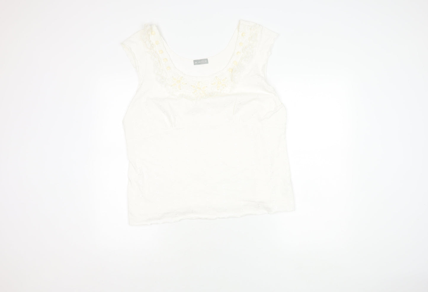 Marks and Spencer Women's White Tank Top, Size 22