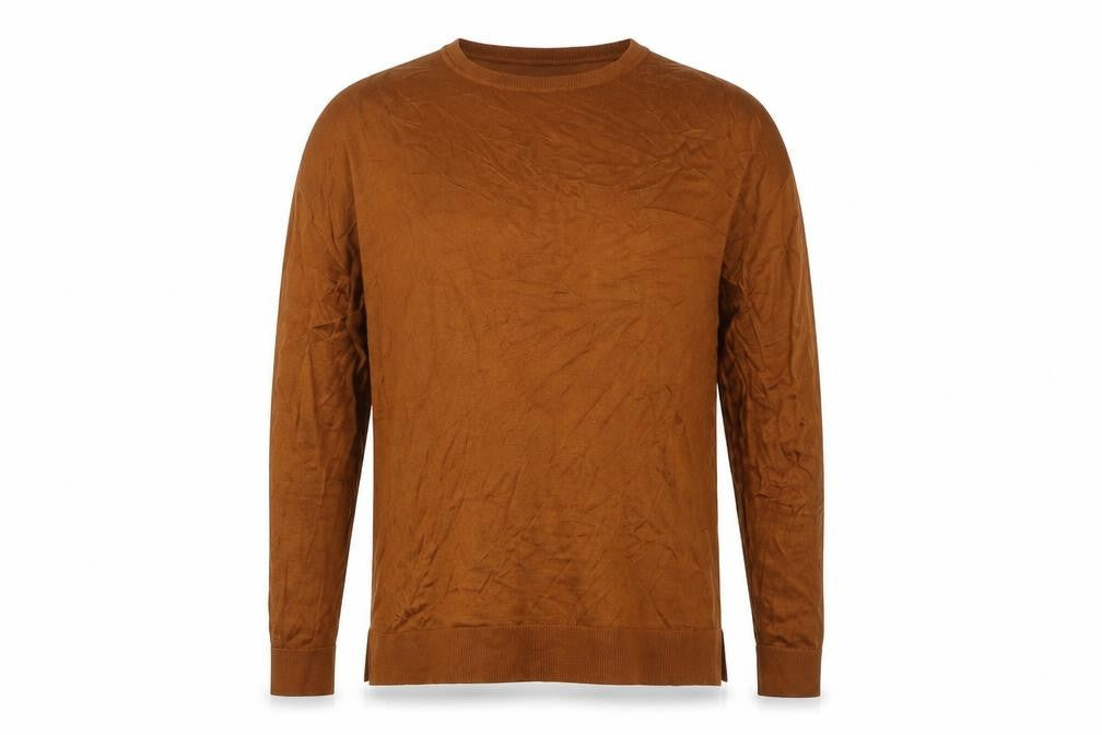 H&M Men's Brown Pullover Jumper, L, Crew Neck