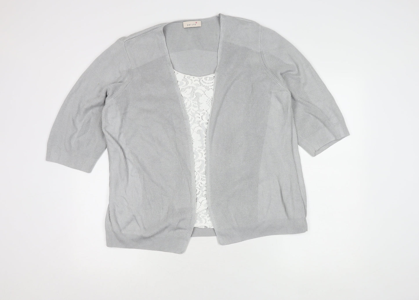 Marks and Spencer Women's Silver Cardigan Size 22