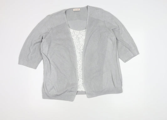 Marks and Spencer Women's Silver Cardigan Size 22