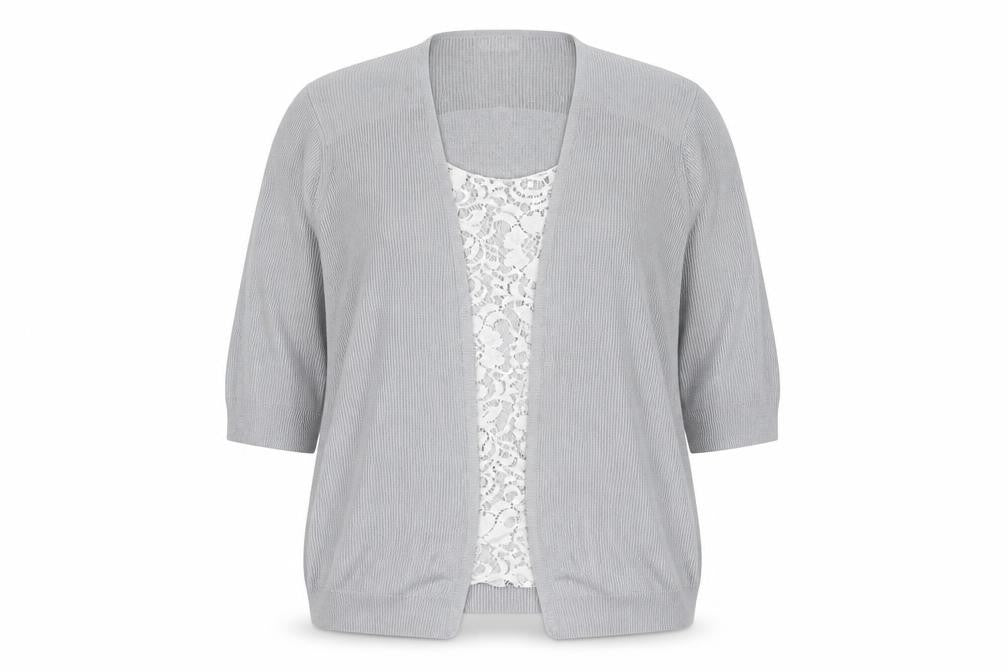 Marks & Spencer Women's Silver Cardigan Size 22