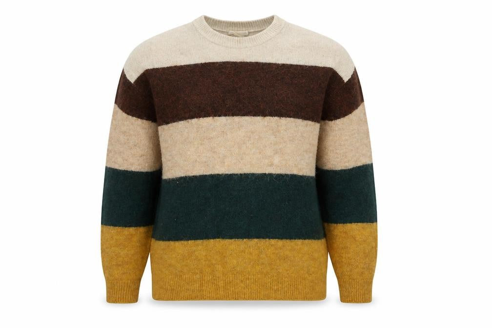 H&M Men's Multicoloured XS Pullover Jumper - Striped