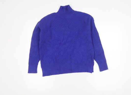 Next Women's Blue XS High Neck Jumper