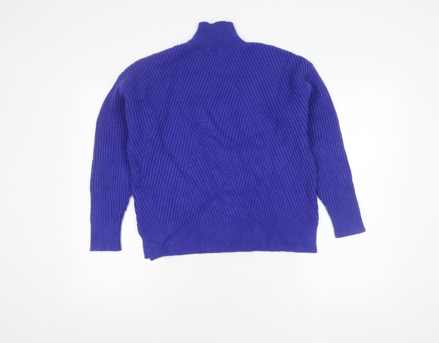 Next Women's Blue XS High Neck Jumper