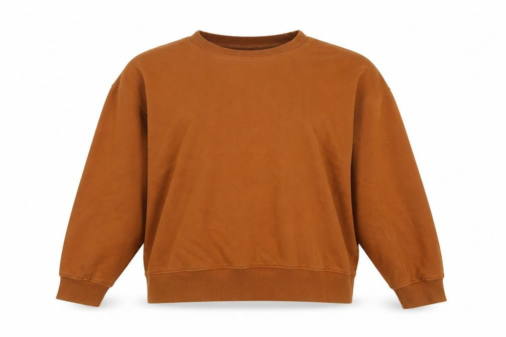 H&M Women's Brown Pullover Jumper, Size M, Crew Neck