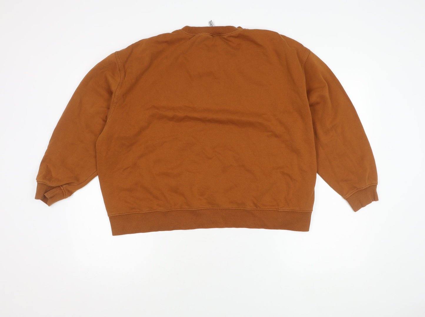 H&M Women's Brown Pullover Jumper, Size M, Crew Neck